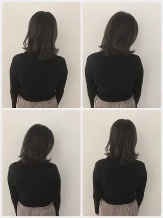 ミディアム due hair 京都駅前店 MILBON オージュア認定サロン【デューヘアー】所属・ハイトーンブリーチ 土坂　由志【京都】のヘアスタイル