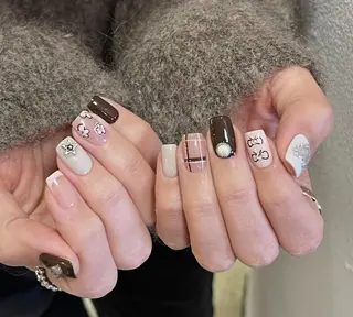 ネイル By moonネイル 🌷ワンホン/韓国風のネイルデザイン