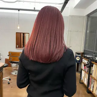 セミロング カラー メンズ ✂︎ウルフ・ショート ✂︎MIKUNIのヘアスタイル