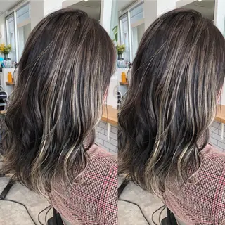 ミディアム カラー JILBLAN京都 ショート/ハイライトのヘアスタイル