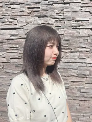 セミロング カラー れいな🌼 ボブ･艶カラー🌼のヘアスタイル