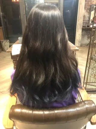 ロング カラー 藤木 雅俊のヘアスタイル