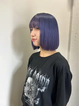 ミディアム カラー 透明感ダブルカラー/ 諸岡ひばりのヘアスタイル