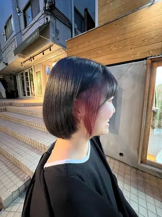 ショート カラー 【髪質改善/縮毛矯正 /カラー】ホサカのヘアスタイル
