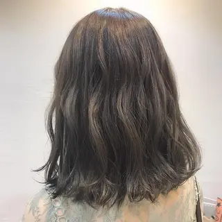 ミディアム カラー 韓国ヘア☁️ mitsukiのヘアスタイル