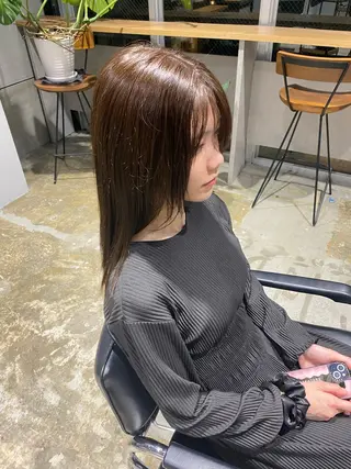 セミロング 村田 健のヘアスタイル