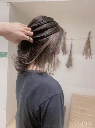 ミディアム カラー はだゆうき @hadadan08のヘアスタイル