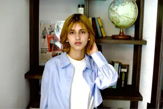 ミディアム モトハシ マサキのヘアスタイル