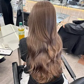 ロング カラー cinq PROJECT所属・ミルクティーベージュ 🐱【Ryo】のヘアスタイル