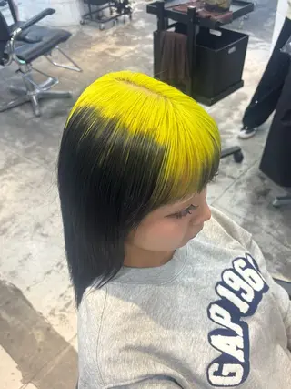 ミディアム カラー ハイトーン sala 透明感🎀💭のヘアスタイル