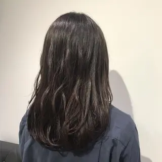 ミディアム カラー 【暖色カラー特化】 中山由梨のヘアスタイル