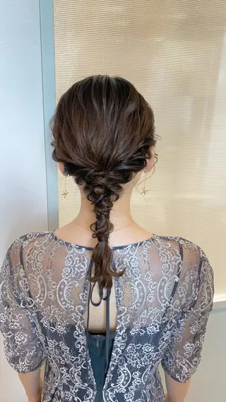 ヘアアレンジ 似合わせ艶髪カラー ❤️ハダユミのヘアスタイル