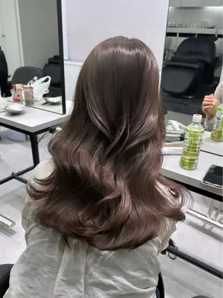 ロング カラー 渋谷/原宿♡PELE 縮毛矯正/ストレートのヘアスタイル