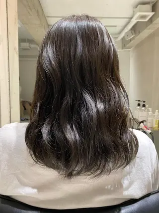 ミディアム カラー ナチュラル/韓国💎 haruka 💎のヘアスタイル