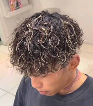 ショート 新潟メンズパーマ⚽️ 髙井　陽のヘアスタイル