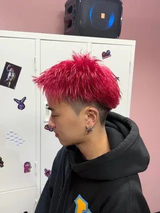 カラー メンズ ハイトーン/ブリーチ /hikaruのヘアスタイル