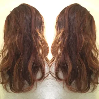 セミロング ロング LoRE hair 四条河原町　西尾友里のヘアスタイル