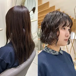 ミディアム パーマ 矢場町/酸性ストレー ト/髪質改善/リオのヘアスタイル