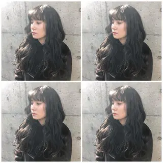 ロング カラー ヘアアレンジ メンズ レイヤー／顔周り 韓国ヘア森田和貴のヘアスタイル