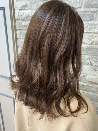 セミロング 🤍韓国風ヘア 柴田真帆🤍のヘアスタイル