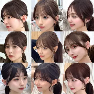 ミディアム レイヤーカット/ 顔まわり/アオイのヘアスタイル