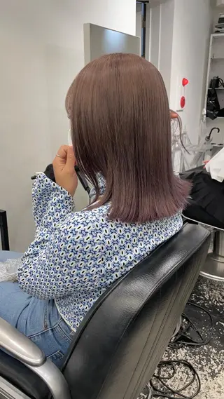 ミディアム カラー パーマ ヘアアレンジ メンズ キッズ ネイル マツエク・マツパ アイブロウ 艶ハイトーン/ヘア アレンジAYAKAのヘアスタイル