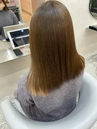 ミディアム カラー 新宿/韓国ヘア 中明度カラー/かやのヘアスタイル