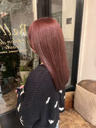 セミロング Belle 並木通り店所属・rena/ パーマ/カラーのヘアスタイル