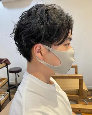 パーマ メンズ あずまぐち めぐみのヘアスタイル