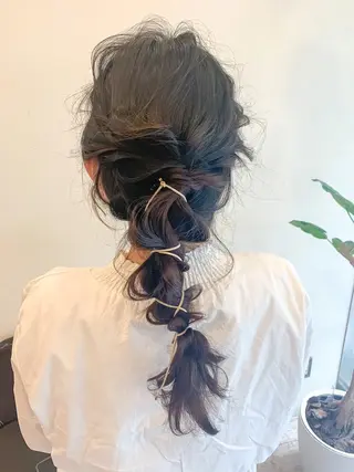 ロング ヘアアレンジ SHANTi 飯塚 ヘアセット/髪質改善のヘアスタイル