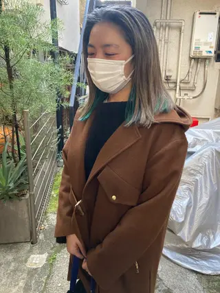 ミディアム 金田 夏野のヘアスタイル