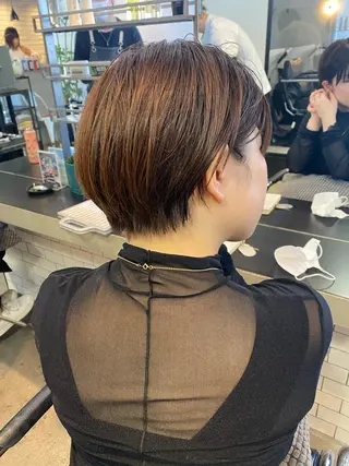 ショート カラー ヘアアレンジ stylist/蛯谷 珠里のヘアスタイル