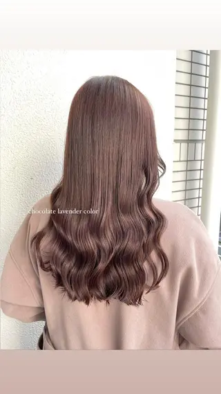 ロング カラー パーマ ヘアアレンジ メンズ キッズ ネイル マツエク・マツパ アイブロウ 透明感カラー・レイヤ ー🎀amika🎀のヘアスタイル