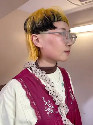 ショート 安部佑哉/ハイトーン /レイヤー/グランジのヘアスタイル