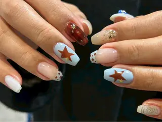 ネイル 0203ムニムサン 💙Mizuhoのネイルデザイン