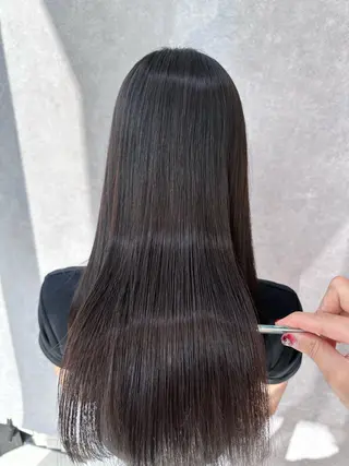 ロング 🔸縮毛矯正/髪質 改善カラー石崎🔸のヘアスタイル