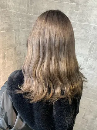 ロング ank classic hair【アンククラシックヘアー】所属・バレイヤージュ ハイライト　齋藤祐哉のヘアスタイル