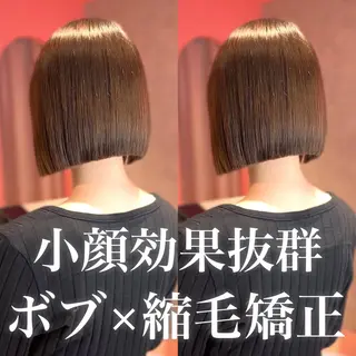 ショート 莉乃/縮毛矯正/髪質 改善/艶カラーのヘアスタイル