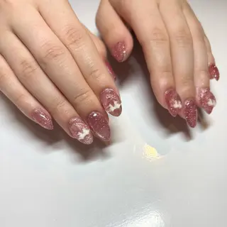 ネイル マツエク&まつげパーマMANA EYELASH STUDIO【バインドロック/パリジェンヌ】所属・MANA みみのネイルデザイン