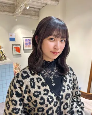 ミディアム カラー ayaka♡ 柔らかカラーのヘアスタイル