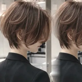 ショート カラー ✨大人美人ショート✨ ウメダナオヤのヘアスタイル