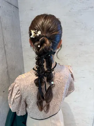 ロング ヘアアレンジ 女性に人気♪ はやしほのかのヘアスタイル