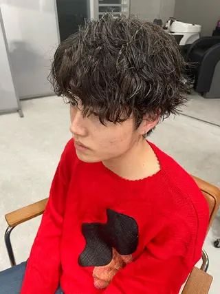 ショート パーマ メンズ メンズ似合わせ🪞 副店長 kotoriのヘアスタイル