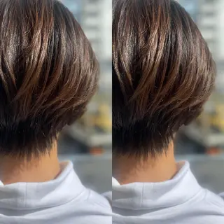 ショート Snaly カラー特化ページのヘアスタイル