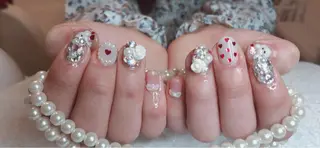 ミディアム ネイル 長さ出し専門 nynaのネイルデザイン