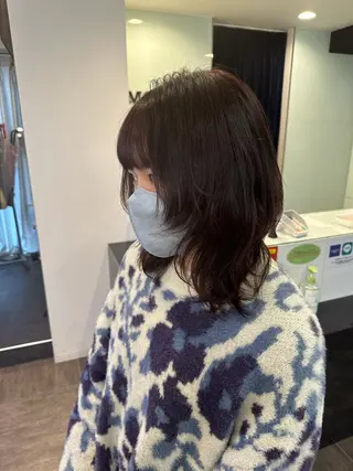 ミディアム レイヤー/艶カラー ROKUのヘアスタイル