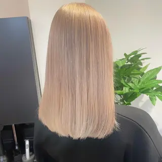 ミディアム ブリーチカラー特化 碇　英朗のヘアスタイル