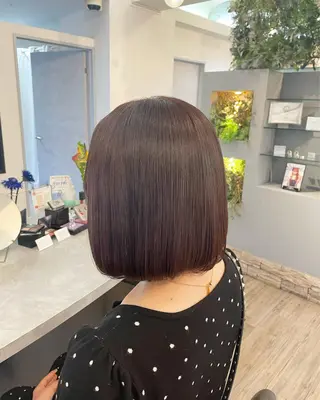 ミディアム カラー VISAGE ba.sk 金子詩帆のヘアスタイル