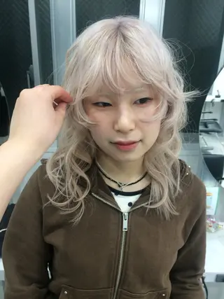 ロング カラー 杏華 ショート\パーマのヘアスタイル