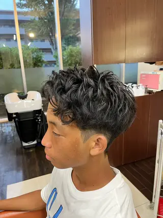 ショート パーマ メンズ AROH  men's cut&men's perm 船橋店所属・🧊メンズ特化🧊 高木航希のヘアスタイル